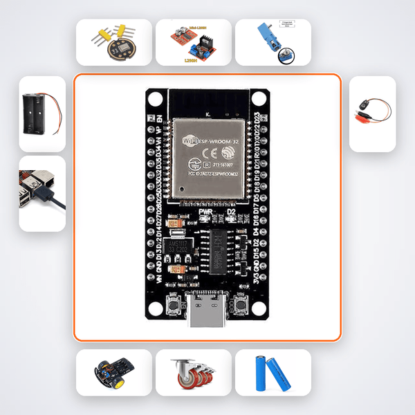 ESP32 Voice Controlled Robot Car - Compoden