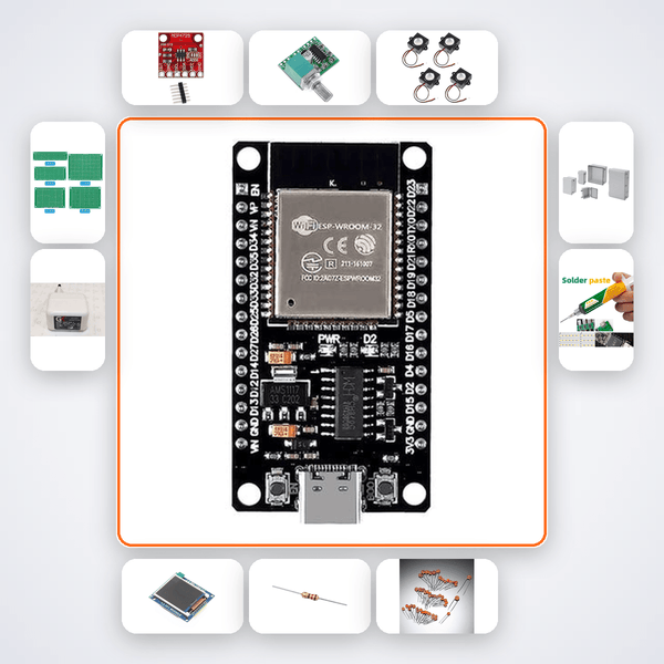 ESP32 Waveform Generator Kit - Build 4 Waveforms with Web UI - Compoden