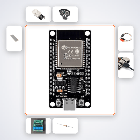 ESP32 WebSocket Real Time Dashboard Kit with ESP32 + DHT22 - Compoden