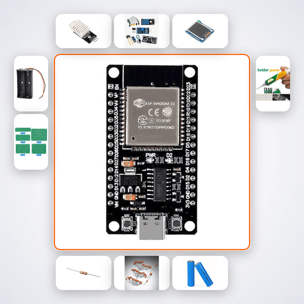 ESP32 Wireless Garden Monitoring Kit: 5 Nodes, DHT22, ESP-NOW - Compoden