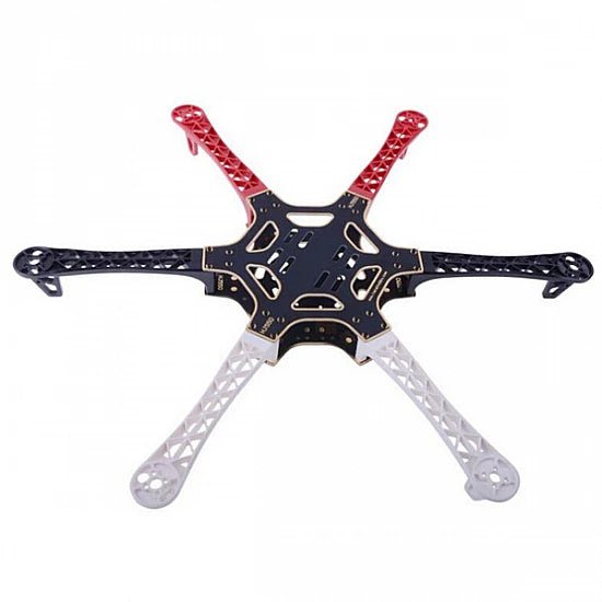 F550 Hexacopter Drone Frame Kit with Integrated PCB - Compoden
