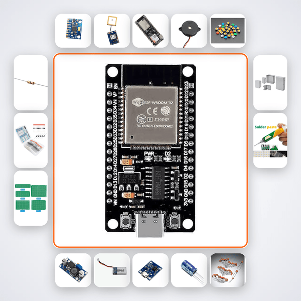 Fall Detection Emergency Alert Kit with ESP32 + MPU6050 - Compoden