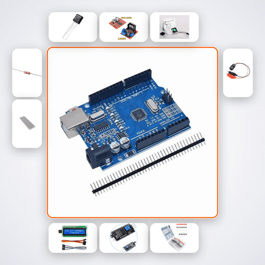 Fan Temperature Controller Kit with Arduino Uno + Sensor - Compoden