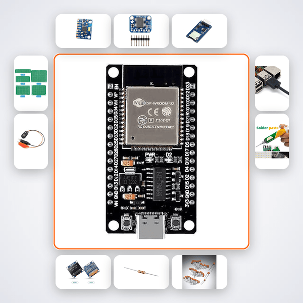 Fitness Step Counter Kit with ESP32 + MPU6050 - Compoden