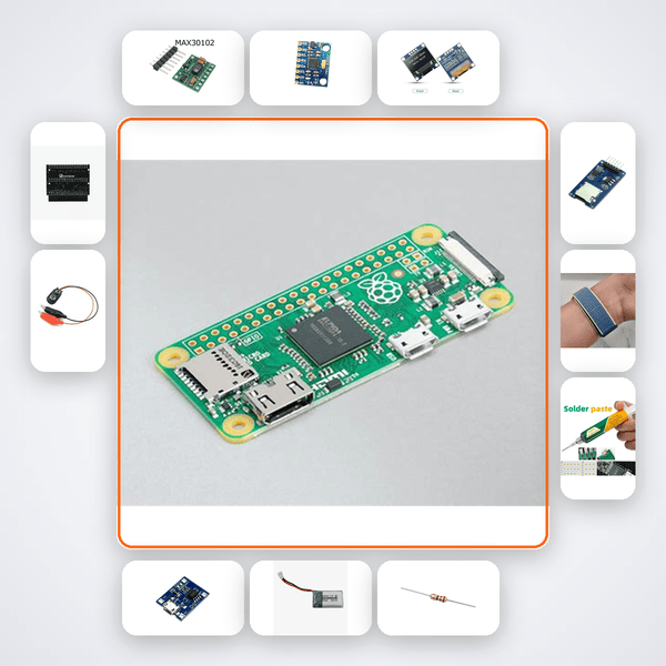 Fitness Step Counter Kit with Raspberry Pi Zero + MPU6050 - Compoden