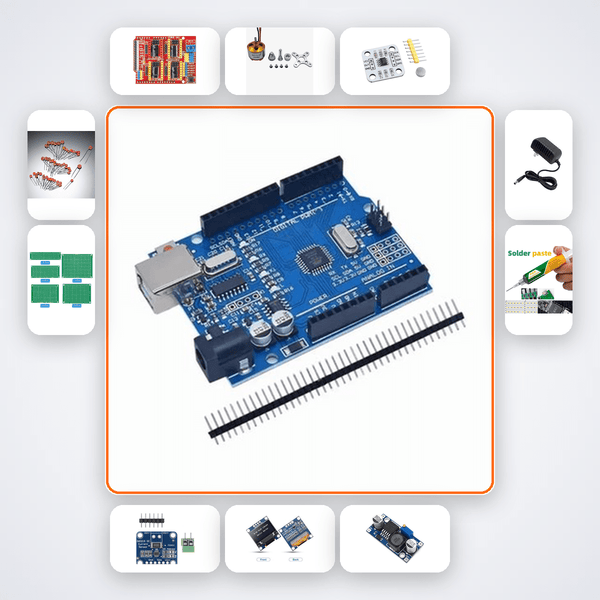 Flywheel Energy Storage Controller Kit with Arduino Uno + Motor - Compoden