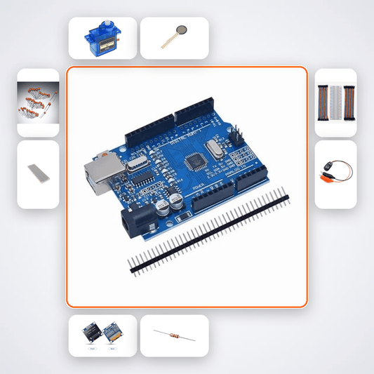 Force Torque Controlled Gripper Kit with Arduino Uno + Servo - Compoden