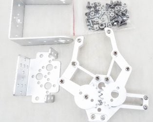 Full Set DIY 2DOF Robot Arm Manipulator Claw+2pcs Servo Brackets(Not Assembly) Kit - Compoden