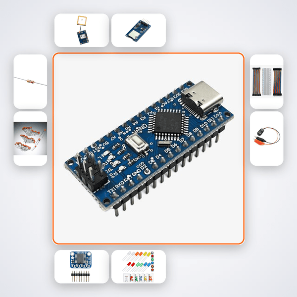 GPS Ground Track Plotter Kit with Arduino Nano + LED - Compoden