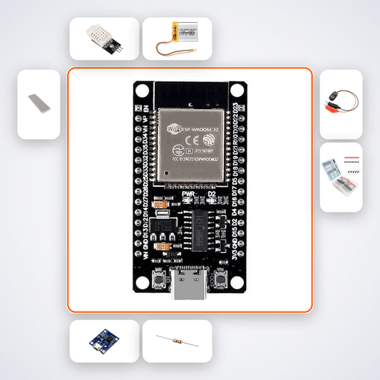Greenhouse Climate Monitor Advanced Kit with ESP32 + DHT22 - Compoden