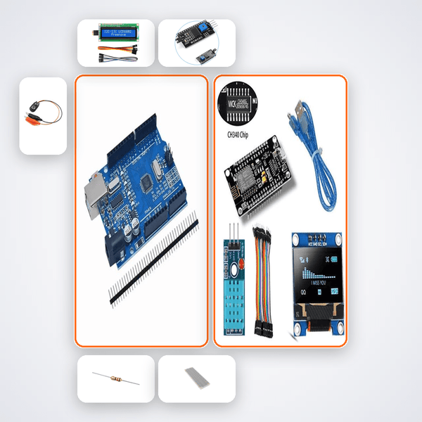 Greenhouse Climate Monitor Kit with Arduino Uno + DHT22 - Compoden