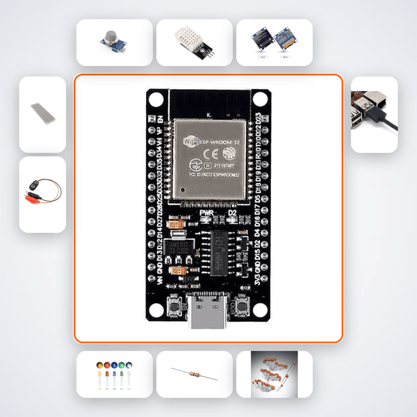 Greenhouse Climate Monitor Kit with ESP32 + Sensor - Compoden
