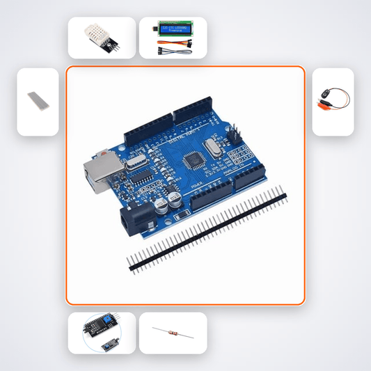 Greenhouse Climate Monitor Pro Kit with Arduino Uno + DHT22 - Compoden