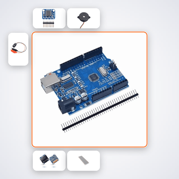 Grid Frequency Deviation Alarm Kit with Arduino Uno + LED - Compoden