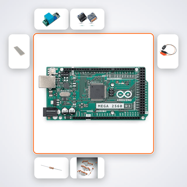 Grid Power Quality Monitor Kit with Arduino Mega + LED - Compoden