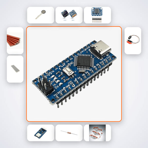 Grip Strength Dynamometer Kit with Arduino Nano + LED - Compoden