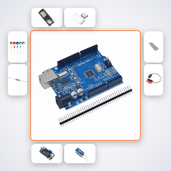GSM Phone Call Alert Kit with Arduino Uno + LED - Compoden