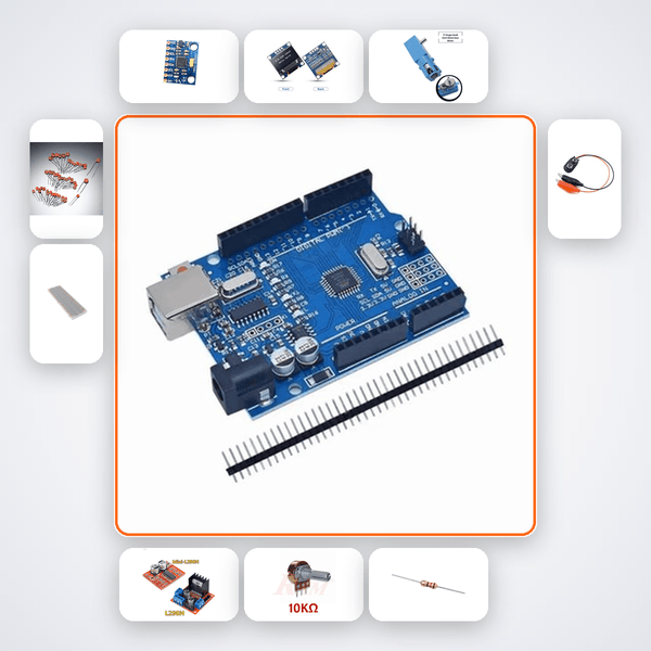 Gyroscope Precession Demonstrator Variant 20 Kit with Arduino Uno + MPU6050 - Compoden