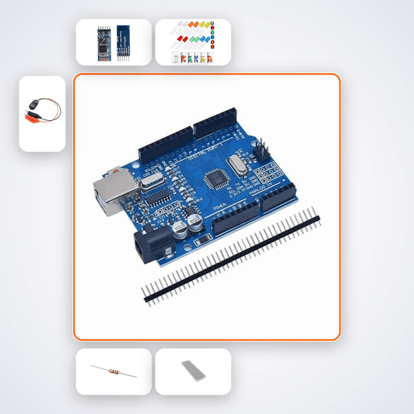 HC-05 Bluetooth LED Control Kit with Arduino Uno + HC-05 - Compoden