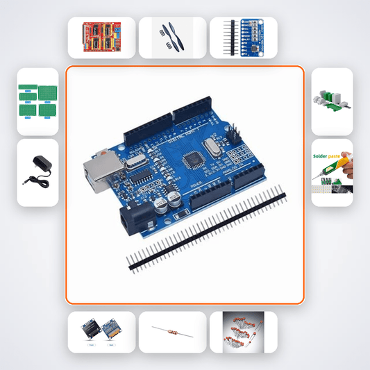 High Voltage EHT Supply Controller Kit with Arduino Uno + LED - Compoden