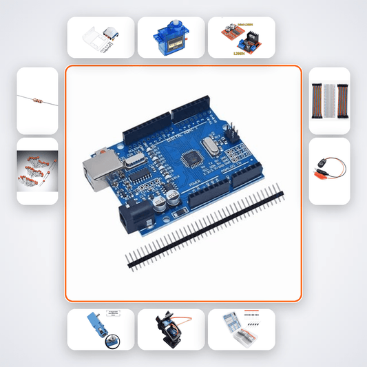 Home Security Motion Sensor Kit with Arduino Mega + Servos - Compoden