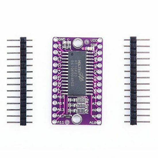 HT16K33 16x8 LED Matrix Driver Breakout (I2C) - Compoden