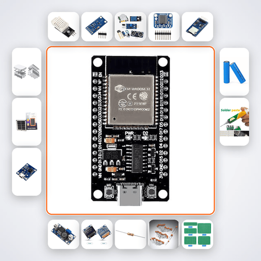 Hydroponics Nutrient Monitor Kit with ESP32 + DHT22 - Compoden