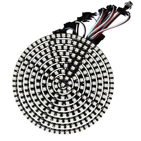 WS2812B 5050 RGB LED Ring Light 241 LEDs 9 Rings Matrix – Compoden electronics component