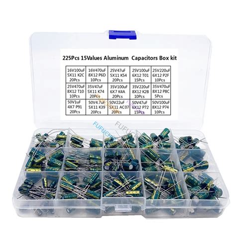 Capacitor Variety Pack – 6 Values (100nF to 470uF) | 30 Pieces – Compoden electronics component