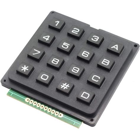 4x4 Matrix Keypad for Arduino/Raspberry Pi | 16 Keys – Compoden electronics component