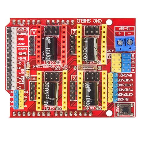 CNC Shield V3 for Arduino – 4-Axis Stepper Motor Driver Board – Compoden electronics component