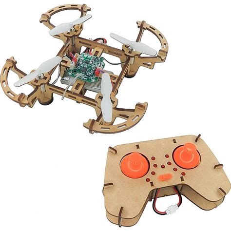 XYQ 2 DIY Wooden Drone Quadcopter Kit – Build Your Own Drone – Compoden electronics component