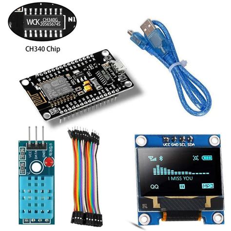 ESP8266 IoT Starter Kit with DHT11 Temperature Sensor – Compoden electronics component