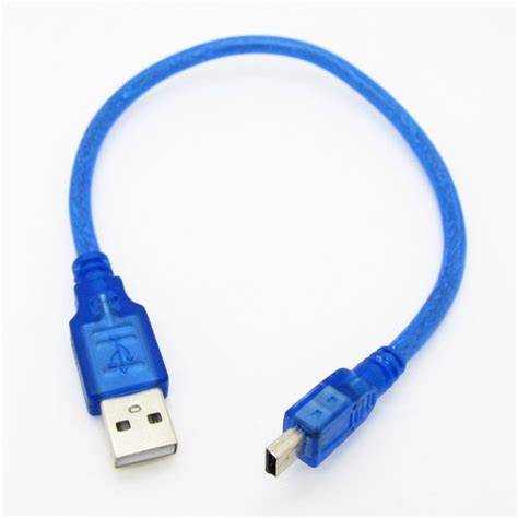 Arduino Nano USB Cable A to Mini B 2.0 Blue/Black – Compoden electronics component