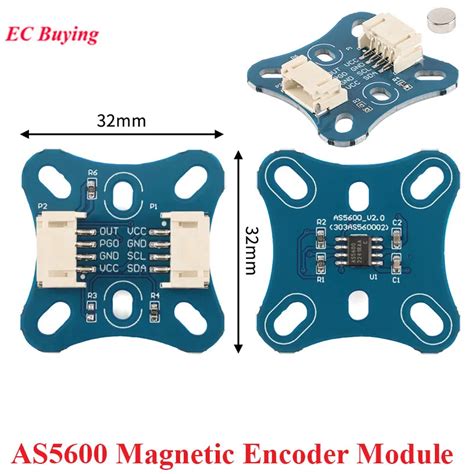 AS5600 Magnetic Encoder Angle Sensor Module - 12-bit I2C – Compoden electronics component