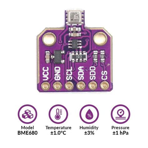 BME680 Sensor Module - Temp Humidity Pressure Gas, I2C/SPI – Compoden electronics component