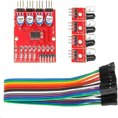 4 Channel IR Sensor Tracking Module for Robots – Compoden electronics component