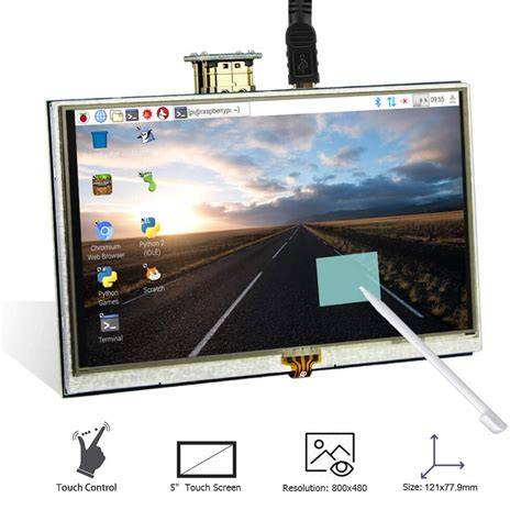 5 Inch HDMI Touch LCD for Raspberry Pi - 800x480 Display – Compoden electronics component