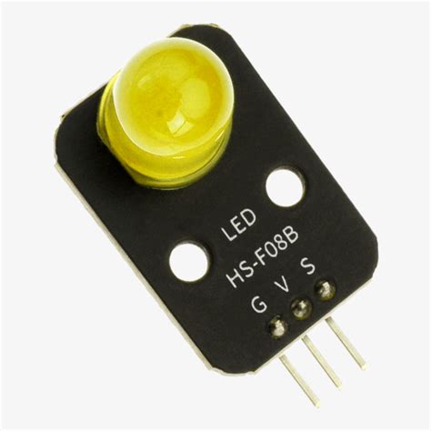HS-F08B Yellow LED Indicator Module – 3.3V/5V Ready – Compoden electronics component