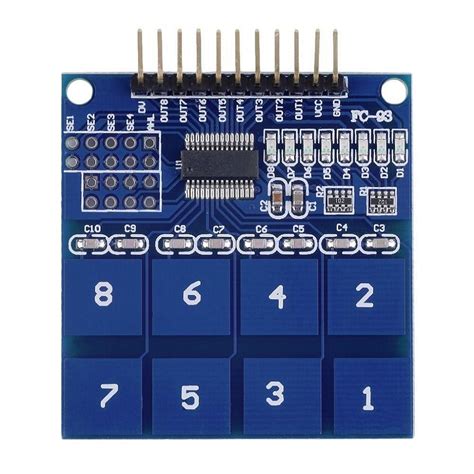 TTP226 8-Channel Capacitive Touch Sensor Module – Compoden electronics component