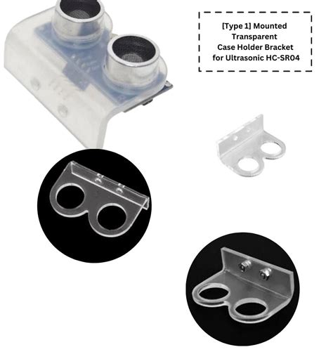 HC-SR04 Ultrasonic Sensor Acrylic Mounting Bracket – Compoden – Compoden electronics component