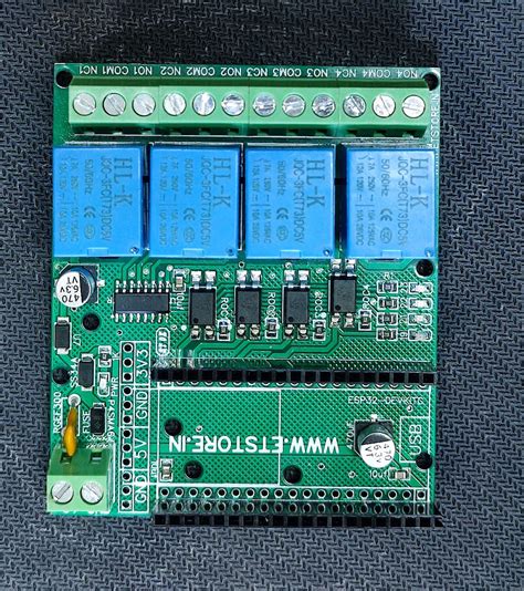 4 Channel Relay Board for 38-Pin ESP32 5V Module | Compoden – Compoden electronics component
