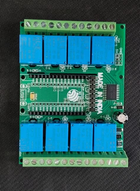 8 Channel 5V Relay Shield for ESP32 30 Pin DEVKIT V1 – Compoden electronics component