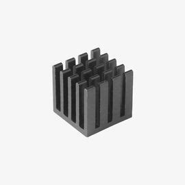 Black Aluminium Heatsink for Raspberry Pi - 14x14x11mm Adhesive – Compoden electronics component