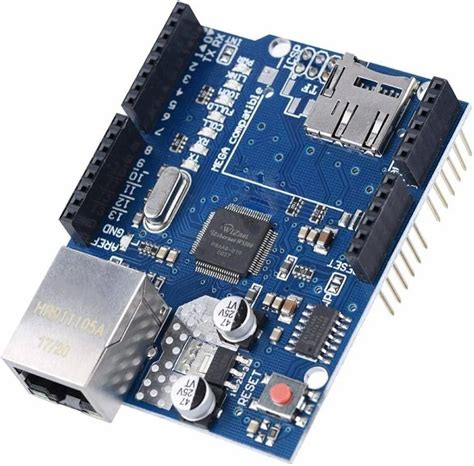 W5100 Ethernet Shield for Arduino with Micro SD Slot – Compoden electronics component