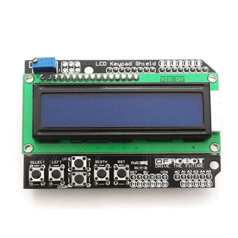 1602 LCD Keypad Shield with Blue Backlight for Arduino – Compoden electronics component