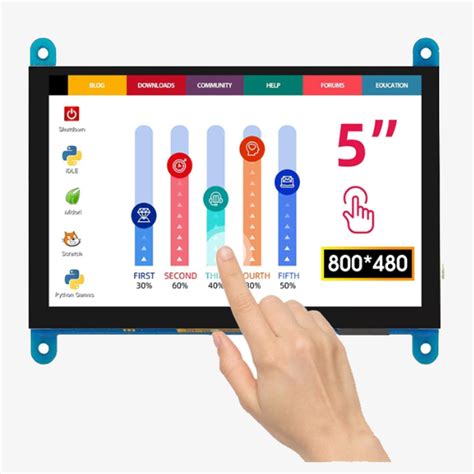 Elecrow RC050 5-inch Capacitive Touch LCD Display for Pi PC PS4 – Compoden electronics component