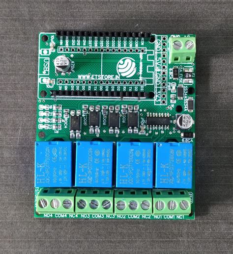4 Channel Relay Board for ESP32 30-Pin, 5V Control – Compoden electronics component