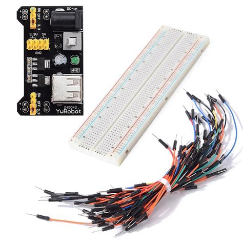 MB102 Breadboard 830 Points with 3.3V/5V Power Supply for Prototyping – Compoden electronics component