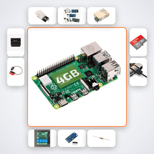 Indoor Houseplant Monitor Kit with Raspberry Pi 4 + DHT22 - Compoden